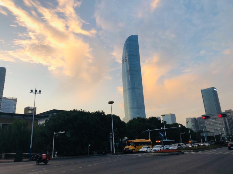 Sonnenaufgang Suzhou